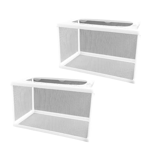2 Stück Fisch Laichkasten Zucht Isolation Box für Aquarien Sichere Trennung von aggressiven oder verletzten Fischen, Garnelen, Laichen für Aquarien und Babys von PLCPDM