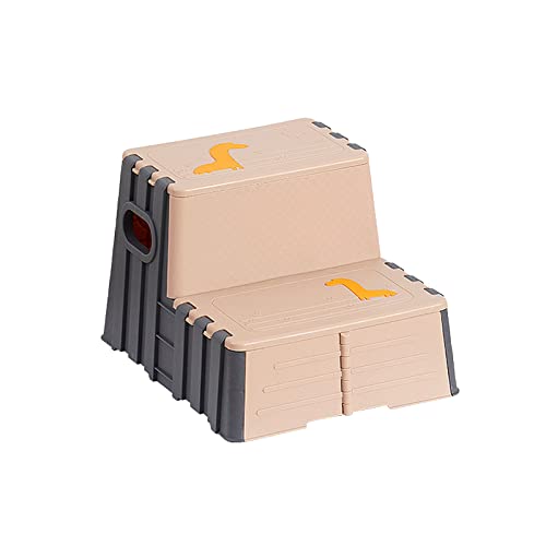 2-stufiger klappbarer Tritthocker Tritthocker Leiter Kinderküche Theke Helfer Toilette Töpfchentraining Klapphocker stehend von PLCPDM
