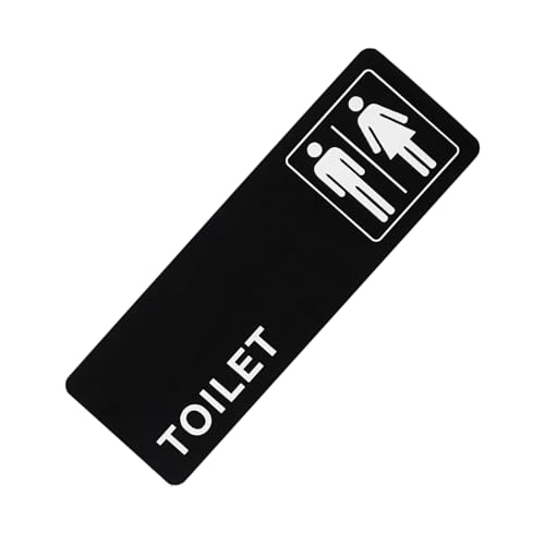 Acryl Badezimmer Richtungsschild Wasserdichtes Toilettenetikett Praktische Installation Toilettentürschilder Für Restaurants Öffentliches Toilettenschild von PLCPDM