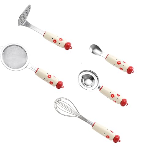 Ergonomischer, rutschfester Schneebesen zum Rühren, Mischen, Schlagen, Edelstahl, Küchenhelfer für Restaurants, Küche, Rührwerkzeug von PLCPDM