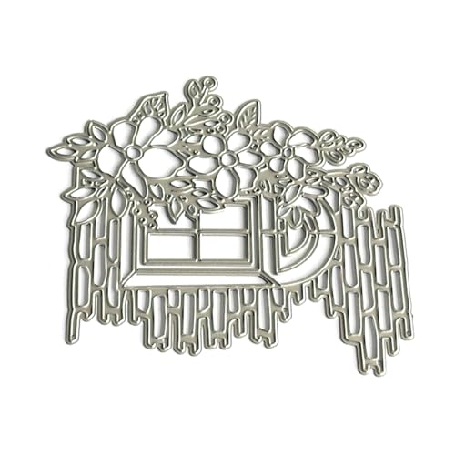 Fensterblume Dekorative Stanze Schnitt Metall Präge Schablone Kohlenstoffstahl Schnittstirme Für Karten Machen Scrapbooking Craft Card Making Stirppen von PLCPDM