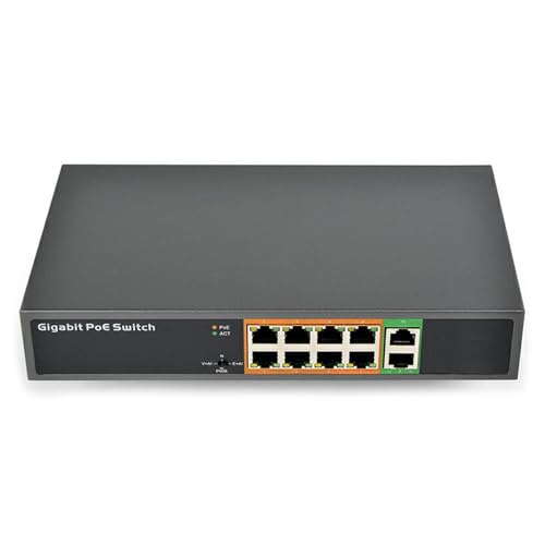 Gigabit Ethernet Switcher Mit 8 Power Ethernet Und 2 Uplinking Ports. Lüfterlos Und Einfache Installation Für Reibungslose Vernetzung Gigabit Ethernet Switcher Mit 8 Power Ethernet Und 2 Uplinking Ports. Lüfterlos Und Einfache Installation Für Reibungslose Vernetzung von PLCPDM