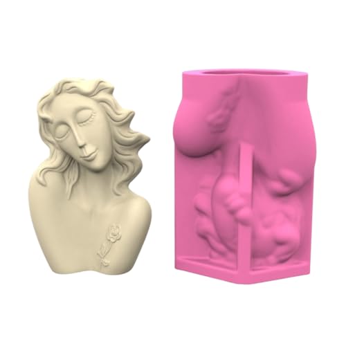 Mehrzweck Silikonform Mädchenform Blumenpot Formen Vase Formen Für Epoxidharz Und Betonblütenstifthalter von PLCPDM