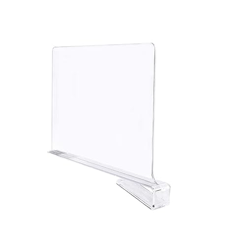 PLCPDM 1/2/4 Stück transparentes Acryl-Schrankregal, Bücherregal, Trennwand, Zuhause, Schlafzimmer, Kleiderschrank, Regal, Bücherregal, Trennwand, Lagerregal von PLCPDM