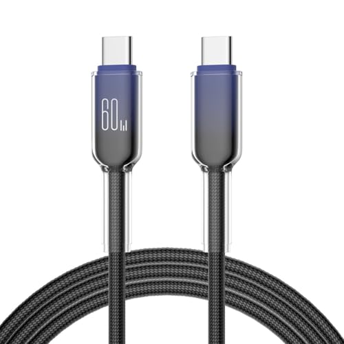 PLCPDM 100/200 Cm Lang 60w Eiskristall Datenkabel C Ladungskabel Draht Unterstützung PD30W Für USB C Telefone Laptops Tabletten von PLCPDM