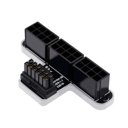PLCPDM 3 x 8P auf 40 Serien-Netzadapter für Grafikkarte ATX3.0 12VHPWR 12+4P Netzteil für Grafik-GPU-Stromversorgung von PLCPDM