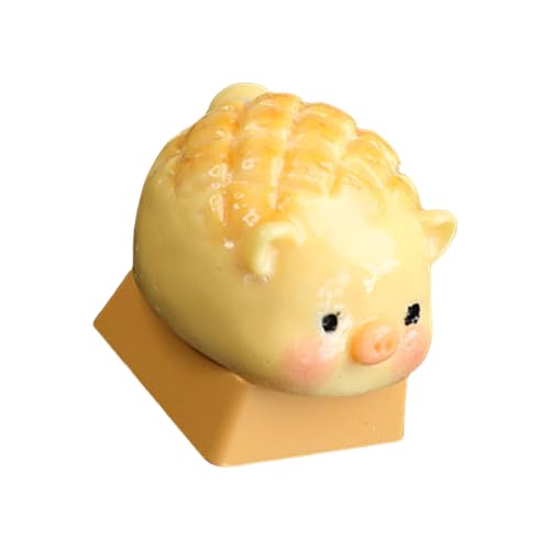 PLCPDM 3D Mechanische Tastaturen Kreative Harze Piggy Ananas Buns Keyboards Schlüsselkaps Für Office Dekompressionen von PLCPDM