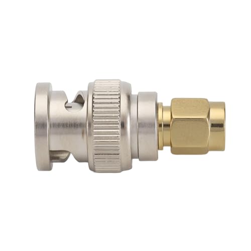 PLCPDM BNC Adapter Metall BNC Signalanschlüsse Für Stecker Zu Buchse Anwendungen Zur Signalübertragung von PLCPDM
