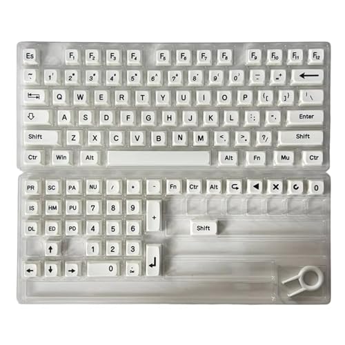 PLCPDM Black White Theme Keycaps 113 Taste XDA Height Keycap Set Mit Schwarzen Schriftarten Für Mechanische Keyboards Verbessert Die Eingabe von PLCPDM