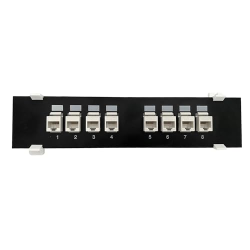PLCPDM CAT6 UTP Extender Adapter 8 Ports Rj45 Cat6 UTP Keystone Koppler Wandmontage Netzwerkmodul Halterung Werkzeugloses Patchpanel PLCPDM CAT6 UTP Extender Adapter 8 Ports Rj45 Cat6 UTP Keystone Koppler Wandmontage Netzwerkmodul Halterung Werkzeugloses Patchpanel von PLCPDM