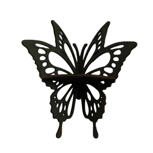 PLCPDM Dekorativer Ständer in Schmetterlingsform, modisches Wandregal mit großem Fassungsvermögen, Aufbewahrungsregal für Schmuck und Parfüms aus Holz von PLCPDM
