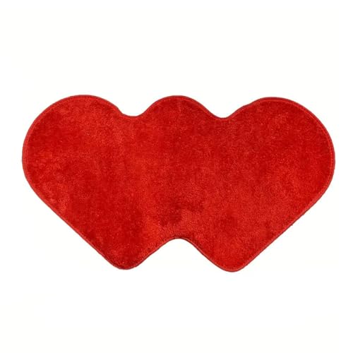 PLCPDM Elegante Herz-Lippenmatte, Valentinstag-Bodenmatte, dekorative Fußmatte, rutschfester Teppich für Wohnzimmer, Sofa, Badezimmer, Heimdekoration PLCPDM Elegante Herz-Lippenmatte, Valentinstag-Bodenmatte, dekorative Fußmatte, rutschfester Teppich für Wohnzimmer, Sofa, Badezimmer, Heimdekoration von PLCPDM