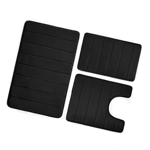 PLCPDM Flanell Badezimmer Teppich Set Nonslip Bad Matten Weich Absorbierende Waschanlage Für Dusche Home Fitnessstudio Und Salon von PLCPDM