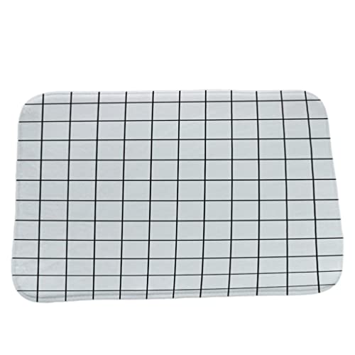 PLCPDM Flanell-Geometrie-Eingangstürmatte, Regenbogenstreifen-Druck, super saugfähig, rutschfest, waschbar, Badezimmerteppich, Fußmatte PLCPDM Flanell-Geometrie-Eingangstürmatte, Regenbogenstreifen-Druck, super saugfähig, rutschfest, waschbar, Badezimmerteppich, Fußmatte von PLCPDM