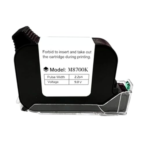 PLCPDM M8700K Schwarze Tintenpatrone Für Nicht Verschlüsselte Drucker Schnell Trocknend Auf Mehreren Oberflächen 10 cm von PLCPDM