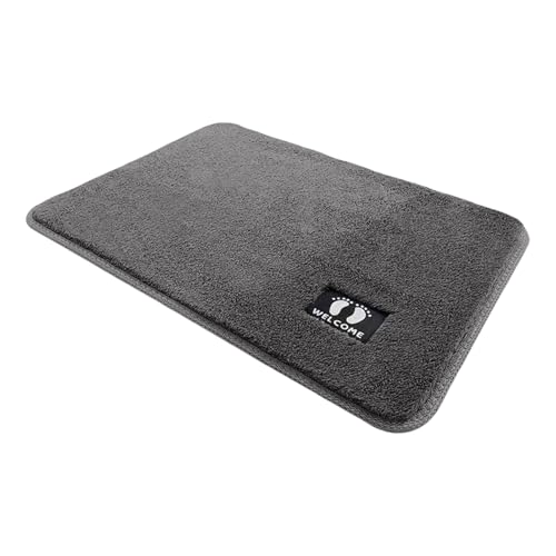 PLCPDM Maschinenwaschbare, weiche Badematten, rutschfest, Shaggy-Teppich, saugfähige Mikrofaser-Teppiche für Badezimmer, Boden, 50 x 80 cm, saugfähige Badezimmer-Fußmatten von PLCPDM