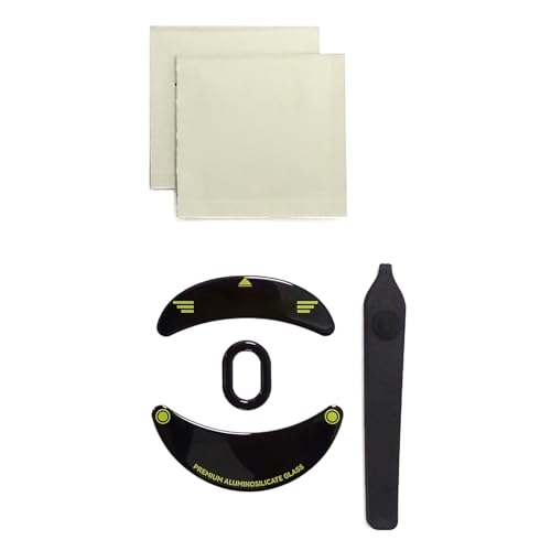 PLCPDM Mausfüßen Füße Pedalglas Füße Aufkleber Präzise Geschnitten Für Game Mausgleitpolster von PLCPDM