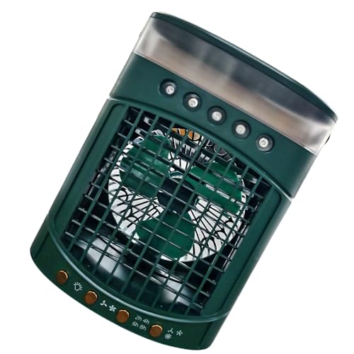 PLCPDM Miniatur Tower Lüfter Mit Misting 3 Geschwindigkeits Einstellung 600 Ml Kapazität Blattloser Sicherer Schreibtisch Für Schlafzimmer Tisch Büro Nutzung Tragbarer Turm von PLCPDM