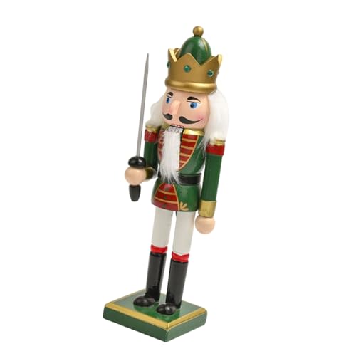 PLCPDM Multifunktionale Nussknacker-Figur aus Holz, 25 cm, Schreibtisch-Zubehör für Nussknacker, Feste, Tischdekoration, Heimdekoration von PLCPDM