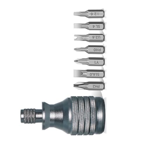 PLCPDM Schraubendreher Aluminium Schraubendreher 1/4 Zoll Magnetschraubendreher Stahlbohrer Bit Dekoration Reparaturhandwerkzeug Handwerk PLCPDM Schraubendreher Aluminium Schraubendreher 1/4 Zoll Magnetschraubendreher Stahlbohrer Bit Dekoration Reparaturhandwerkzeug Handwerk von PLCPDM