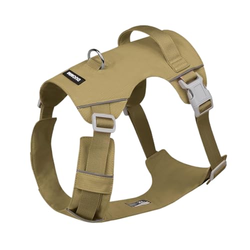 PLCPDM Wasserabweisendes Hundegeschirr, Brustgurt, Haustierweste, Geschirr für Spaziergänge, Training, reflektierend, mit Schnallen, NoPull Hund von PLCPDM