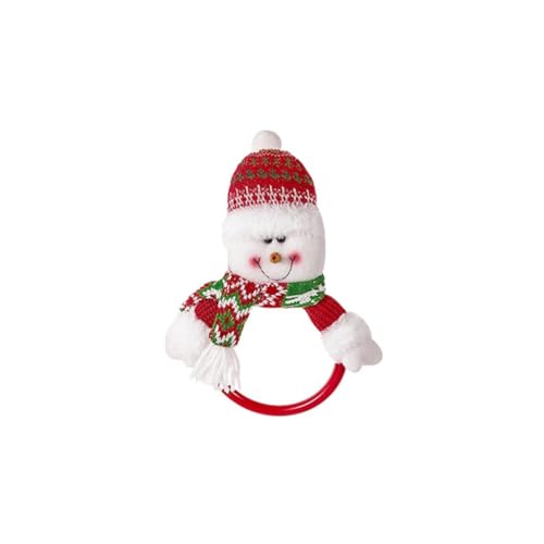 PLCPDM Weihnachtliche Kleidung, Schneemann für Handtücher, handgefertigt, Handtuchhalter, Weihnachtshandtuchständer für Einkaufszentren von PLCPDM