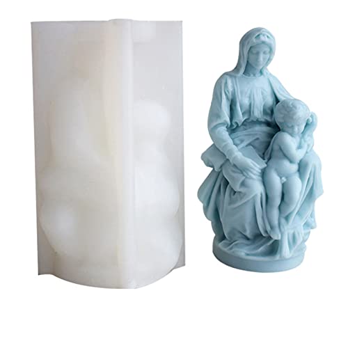 Silikonform The Virgin-Mary to Hold Kid Soap Virgin-Candle Soap Moulds for Resin-Casting Scented Silicone Mold Unique von PLCPDM