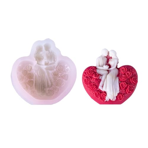 Silikonform mit Rosenherz für Seife, Hochzeit, Kuchen, Dekoration, Fondant, Schokolade, Epoxidharz, herzförmige Silikonform Silikonform mit Rosenherz für Seife, Hochzeit, Kuchen, Dekoration, Fondant, Schokolade, Epoxidharz, herzförmige Silikonform von PLCPDM