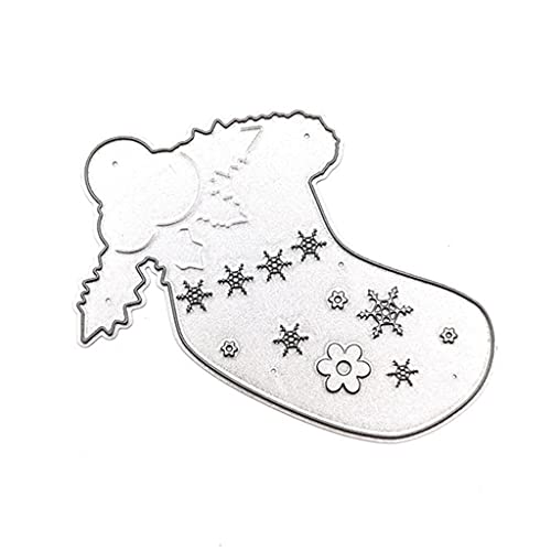 Stanzschablone für Weihnachtssocken mit Schneeflocken, Glocken, Karbonstahl, Scrapbooking, Fotoalbum, Prägung, Papierkarten, Dekoration, Karten, Kanten, Zubehör, Metallschablonen Stanzschablone für Weihnachtssocken mit Schneeflocken, Glocken, Karbonstahl, Scrapbooking, Fotoalbum, Prägung, Papierkarten, Dekoration, Karten, Kanten, Zubehör, Metallschablonen von PLCPDM
