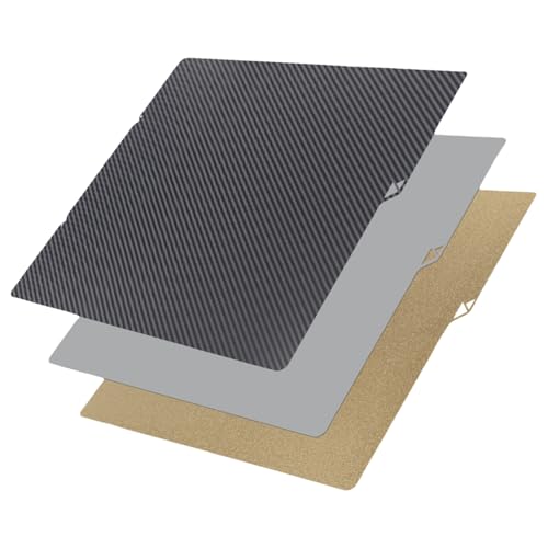 Strukturierte Bauplatte, 264 x 276 mm, Federstahl, flexibles Bett für S1C-Druck, Klebstoff, Zubehör, doppelseitige PEI-Bauplatte von PLCPDM