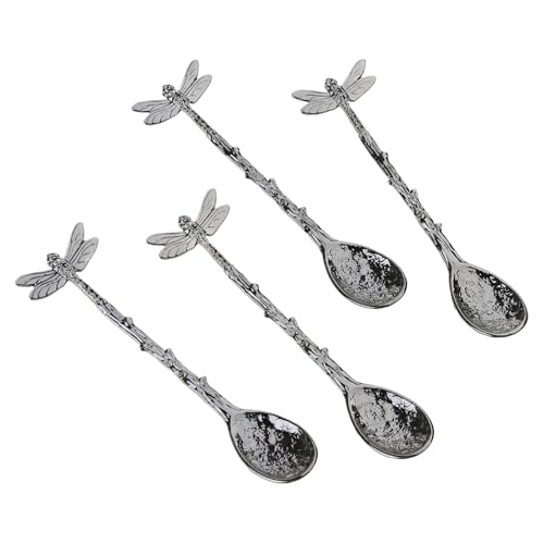 Vintage Styles Libellen-Teelöffel, luxuriöses Teelöffel-Set mit Libellen-Designs, langer Griff, Kirsite-Löffel Vintage Styles Libellen-Teelöffel, luxuriöses Teelöffel-Set mit Libellen-Designs, langer Griff, Kirsite-Löffel von PLCPDM