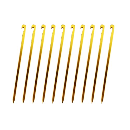 Zeltheringe aus Aluminiumlegierung, strapazierfähig, für Strandzelt, Baldachin, Outdoor, Boden, Camping, Erdanker für Zelte, 10 Stück von PLCPDM