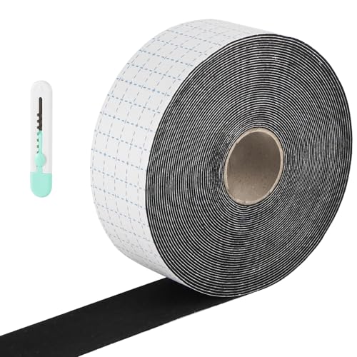 PLCatis Filz Selbstklebend 12Meter Lang Filzband Schwarz Selbstklebend 5cm Breit Leicht Zuschneidbar Filzrolle Filzgleiter Rolle Möbel können leicht verschoben Werden Ausgezeichnete Klebekraft 1 Rolle PLCatis Filz Selbstklebend 12Meter Lang Filzband Schwarz Selbstklebend 5cm Breit Leicht Zuschneidbar Filzrolle Filzgleiter Rolle Möbel können leicht verschoben Werden Ausgezeichnete Klebekraft 1 Rolle von PLCatis