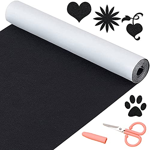 PLCatis Filz Selbstklebend Schwarz 30 x 200cm Klebriger Filz Mehrzweckklebstoff 1mm Dick Filzgleiter Selbstklebender Filzstoff für Box Liner Cup Mat Bilderrahmen Stuhlbein Tischbeine DIY Halloween PLCatis Filz Selbstklebend Schwarz 30 x 200cm Klebriger Filz Mehrzweckklebstoff 1mm Dick Filzgleiter Selbstklebender Filzstoff für Box Liner Cup Mat Bilderrahmen Stuhlbein Tischbeine DIY Halloween von PLCatis