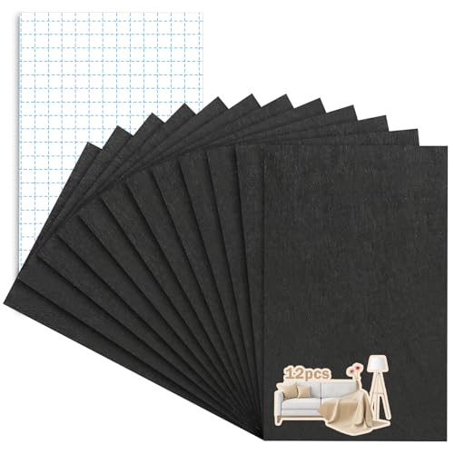 PLCatis Filzgleiter selbstklebend zum Zuschneiden 12 Stück, 20x15cm, 4mm Dicke - Möbelgleiter Filz Selbstklebend Filzgleiter für Stühle, Filzgleiter schwarz für Möbel, Starker Klebkraft Stuhlgleiter PLCatis Filzgleiter selbstklebend zum Zuschneiden 12 Stück, 20x15cm, 4mm Dicke - Möbelgleiter Filz Selbstklebend Filzgleiter für Stühle, Filzgleiter schwarz für Möbel, Starker Klebkraft Stuhlgleiter von PLCatis