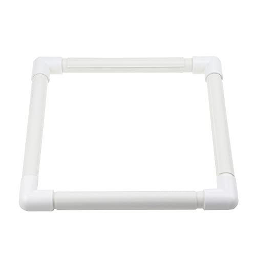 PLCatis Kunststoff Kreuzstichrahmen 1 Stück Quadratische Stickrahmen 28 × 28 cm Stickcliprahmen Clip-Rahmen für Stickerei Quilten Kreuzstich Seide-Malerei von PLCatis
