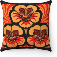Jugendstil Blumen Kissenhülle Retro Polyester Kissenhülle Jugendstil Blumen Kissenhülle Retro Polyester Kissenhülle von PLEBOindustries