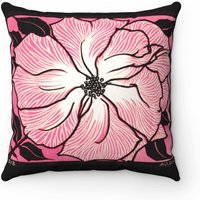 Jugendstil Rosa Blumen Kissenhülle Retro Polyester Kissenhülle Jugendstil Rosa Blumen Kissenhülle Retro Polyester Kissenhülle von PLEBOindustries