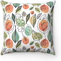 Mid Century Modern Floral Kissenbezug Retro 60Er Jahre Stil Mid Century Modern Floral Kissenbezug Retro 60Er Jahre Stil von PLEBOindustries