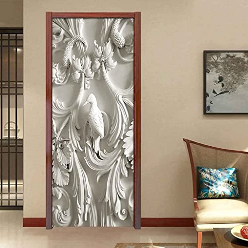 3D Türaufkleber Reliefblumen- Und Vogelkunst 77 X 200 Cm Türtapete Selbstklebend Türposter - Fototapete Türfolie Poster Tapete Meer Aufkleber Diy Selbstklebende Wandbild Pvc Wasserdichte Tapete 3D Türaufkleber Reliefblumen- Und Vogelkunst 77 X 200 Cm Türtapete Selbstklebend Türposter - Fototapete Türfolie Poster Tapete Meer Aufkleber Diy Selbstklebende Wandbild Pvc Wasserdichte Tapete von PLEETS