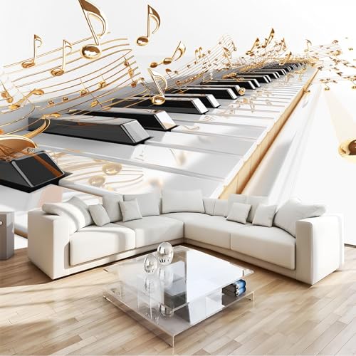 PLEETS Fototapete Kinderzimmer Wandtapete Musiknoten Klavier Tapete 350 x 256 cm Vliestapete Wandbild 3D Art Effekt Moderne Wanddeko Schlafzimmer Büro Flur PLEETS Fototapete Kinderzimmer Wandtapete Musiknoten Klavier Tapete 350 x 256 cm Vliestapete Wandbild 3D Art Effekt Moderne Wanddeko Schlafzimmer Büro Flur von PLEETS
