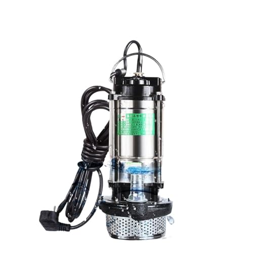 220 V Edelstahl-Tauchpumpe Unterwasser-Wasser-Abwasser-Selbstansaugpumpe Entwässerungs-Bewässerungswasserpumpe mit EU-Adapter 220 V Edelstahl-Tauchpumpe Unterwasser-Wasser-Abwasser-Selbstansaugpumpe Entwässerungs-Bewässerungswasserpumpe mit EU-Adapter von PLEFZUSLS