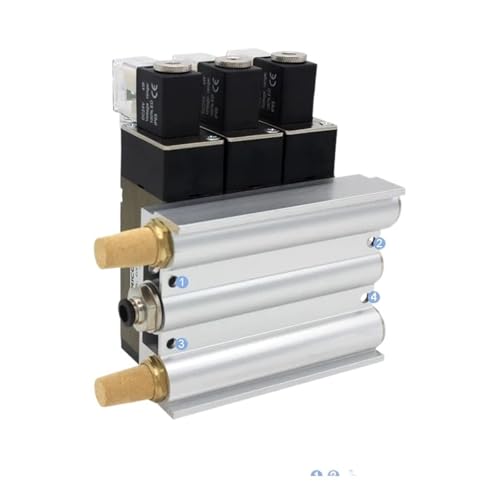 4V410-15 2 Positions 5 Way Quadruple Solenoid Valve Aluminum Base Fitting Mufflers Set 3 4 5 Stations DC24V 12V AC220V AC110V(2 Stations) von PLEFZUSLS