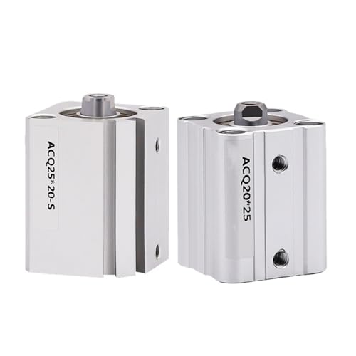 ACQ20 ACQ25 Bohrung 20mm 25mm Hub 5-100mm Kolben Kompakte Pneumatische Luft Doppeltwirkend Zylinder(Stroke 40mm) von PLEFZUSLS