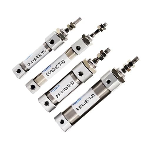 CDJ2KB10/16-10X15X20X25X50X75X100Z-B Pneumatic Cylinder Anti-Rotation Stainless Steel Small Mini Cylinder(Stroke 30mm,Bore 16mm) von PLEFZUSLS