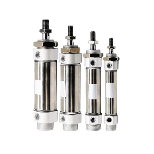 CM2B/CDM2B20/25/32/40-25X50X75X100X150 Pneumatic Cylinder Small Pneumatic Stainless Steel Mini Cylinder(Stroke 175mm,Bore 25mm) von PLEFZUSLS