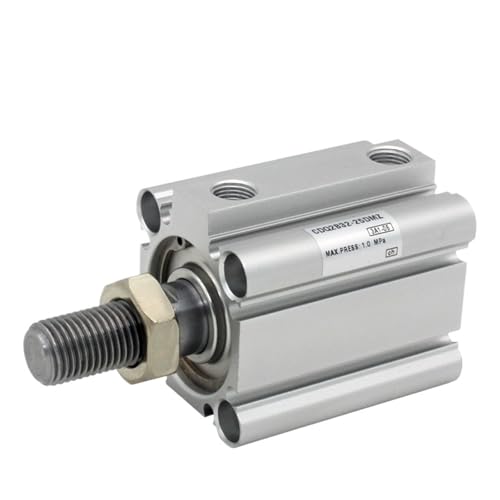 CQ2B63 CDQ2B63 Compact Cylinder Standard Type Double Acting single Rod Bore 63mm stroke 5-100mm Male Thread(63-25DMZ,CDQ2B) von PLEFZUSLS