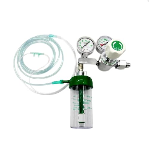 High Pressure Medical Oxygen Regulator CGA540 With Double Gauge Flow Meter Regulator For for Oxygen Cylinder 4000psi(CGA540 Inlet) von PLEFZUSLS