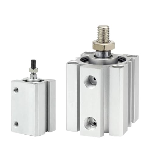 SDA12/16 Square Air Pneumatic Cylinder Double Acting Compact Cylinders Bore 12 16mm Stroke 5-50mm Female/Male Thread(SDA12X30,-B Male Thread) von PLEFZUSLS