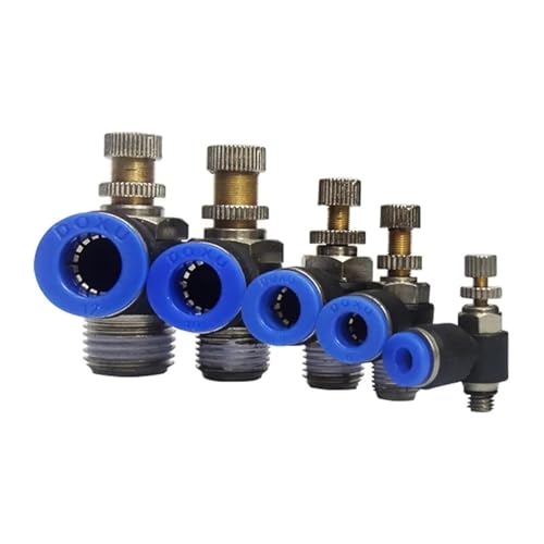 SL Type 4 6 8 10 12mm Fast Connection Pneumatic Fitting M5 1/8" 1/4" 3/8" 1/2" Air Speed Regulating Valves Throttle Valve(SL6-02) von PLEFZUSLS
